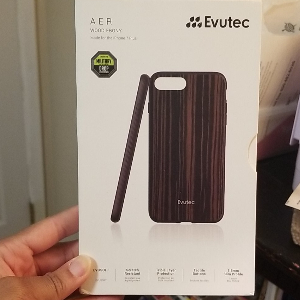 Brand New Iphone 7plus case wood ebony